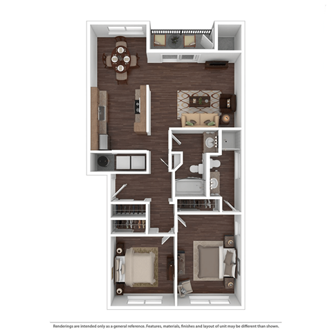 a floor plan of a 1 bedroom apartment